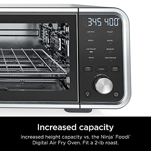 Ninja SP201 Foodi 8-in-1 Digital Air Fry Oven Pro, Countertop Oven, Broil, Dehydrate, 1800-watts, Stainless Steel