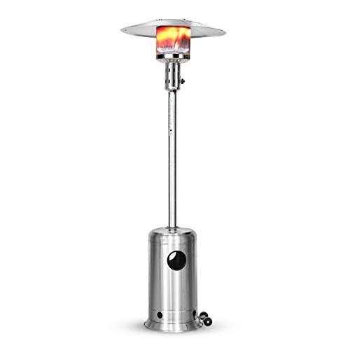 Legacy Heating Patio Heater, 48,000 BTU Outdoor Heaters for Patio Propane, Patio Heaters Propane Stainless Steel for Deck, Backyard, Porch