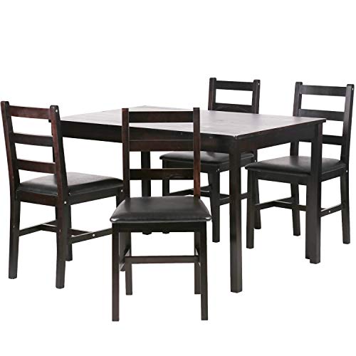 Dining Table Set Kitchen Dining Table Set Wood Table and Chairs Set Kitchen Table and Chairs for 4 Person