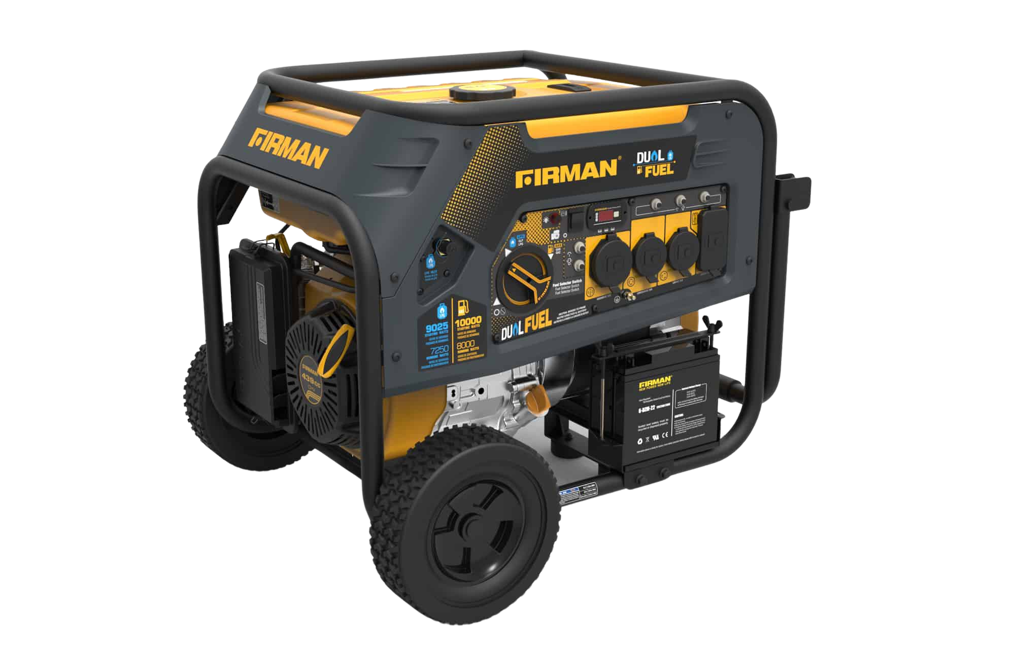 Firman H08051 8000W/10000W Electric Start Dual Fuel Gas Propane Generator New