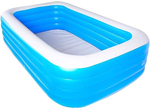 WUAZ Family Interaction Swimming Pool,Inflatable Kiddie Pool, Blow UP Swimming Pool for Outdoor, Backyard, Above Ground, Garden, Adults, Famlily,3.18M/4 Layers/8 People