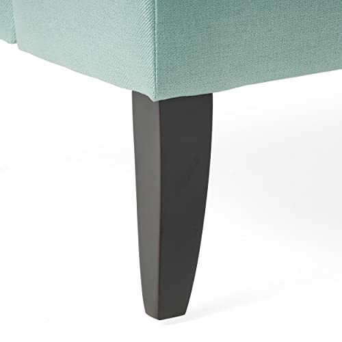 Christopher Knight Home Nicole Fabric Settee, Light Blue