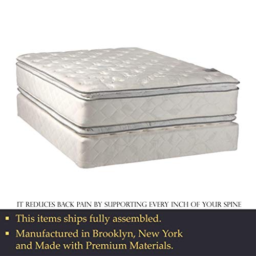 Nutan 12-Inch Medium Plush Double sided Pillowtop Innerspring Fully Assembled Mattress And 8