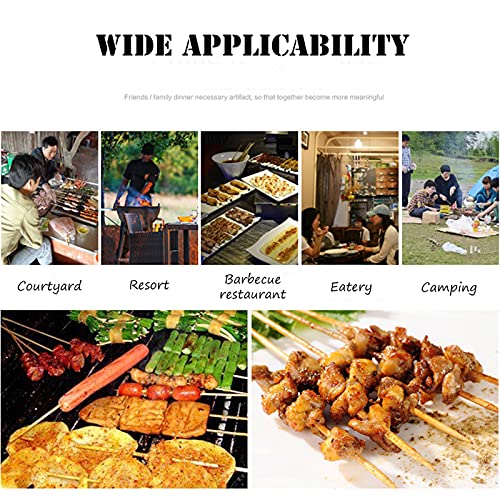 INTSUPERMAI Spit Roaster Rotisserie Grill Rotisserie kit Stainless Steel Spit 46