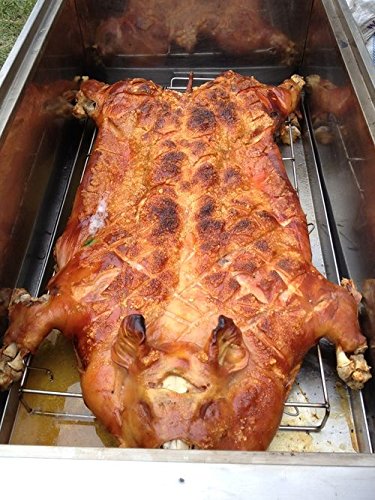 Latin Touch Caja China Roasting Box Pig Roaster 100lbs w/Free Cookbook and Bear Paws