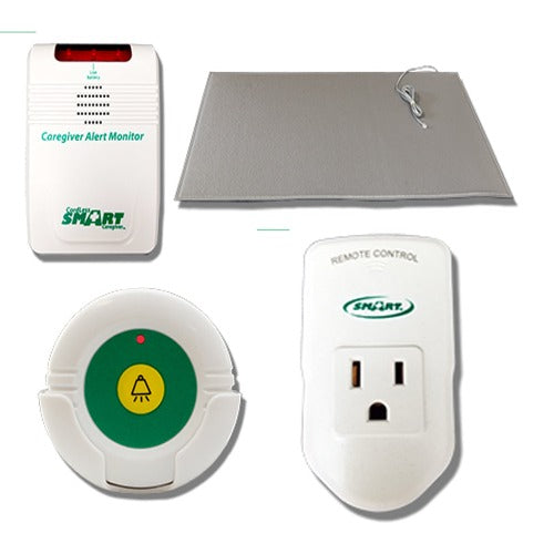 Smart Caregiver Smart Outlet and Economy CordLess Monitor with 24