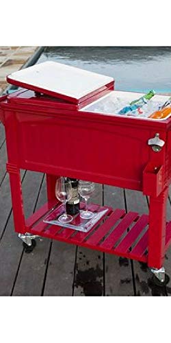 Permasteel PS-203F1-RED Furniture Cooler, Red