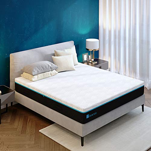California King Mattress, Avenco Premium California King Memory Foam Mattress in a Box, 10 Inch Gel-Infused Cal King Mattress with Removable Plush Cover, Ultimate Comfort & Supportive
