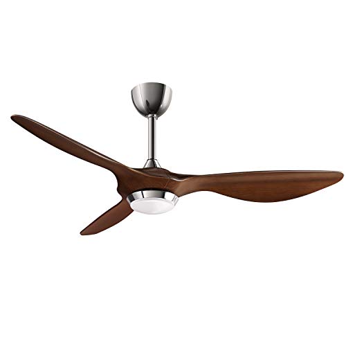 reiga 52-in Ceiling Fan with Dimmable LED Light Kit Remote Control Modern Blades Reversible DC Motor, 6-speed, Timer (hand-painted)
