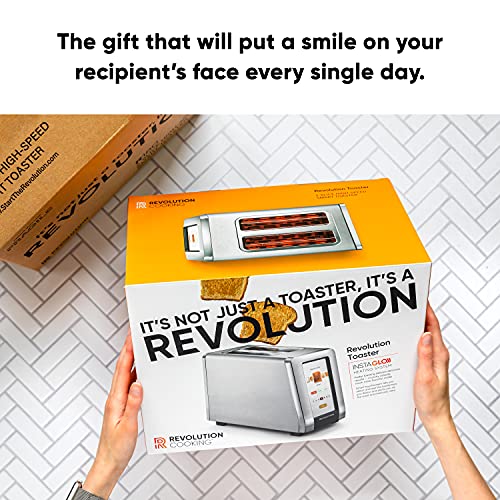 Revolution Cooking R180 High-Speed 2-Slice Stainless Touchscreen Toaster. Exclusive InstaGLO™ Technology with 63 Digital Settings. Makes Perfect Toast Every Time