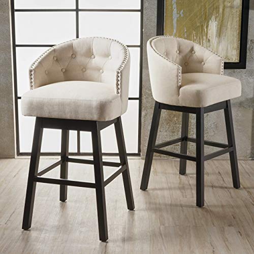 Christopher Knight Home 295977 Ogden Barstool, 2-Pcs Set, Beige