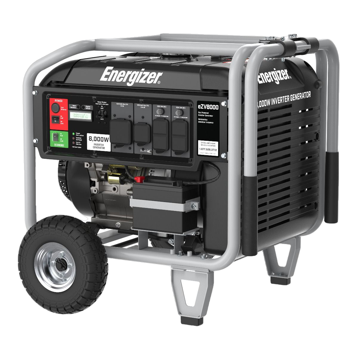 Energizer eZV8000 6500W/8000W Gas Powered Electric Start Inverter Generator New