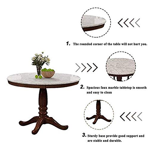 Harper & Bright Designs Dining Table Set - 5 Piece Round Dining Set with 4 Chairs Wood Dining Table Set