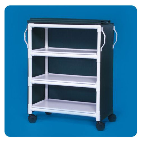 IPU 3-Shelf Deluxe Linen Cart (Replaces ELC30 & LC300) - Knockdown Version