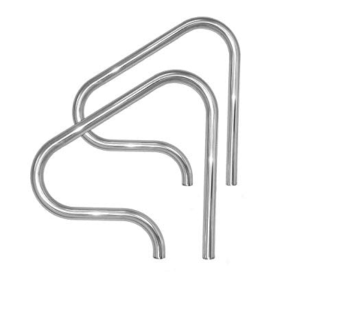 Pool Cleaner Replacement Parts Inter-Fab Inc G3D049 Grab Rail (Pair) Stair Rail Ladder for Swimming Pools 2pk