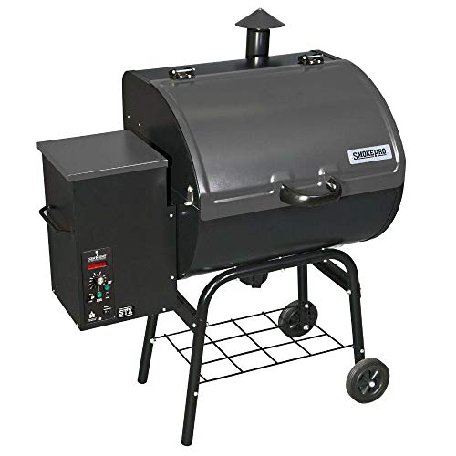 Smoke Pro STX Wood Pellet Outdoor BBQ Grill and Smoker, Black - PG24STX • Regina Baga