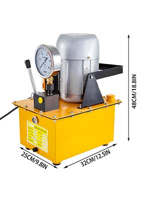 Happybuy Y51845 Electric 10000PSI Manual Valve Power-Units, Single Acting Hydraulic Pump