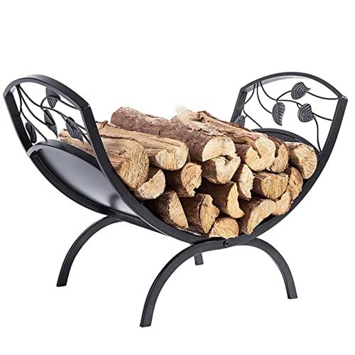 firewood Rack Outdoor Collapsible Fireplace Firewood Rack, Without Cover Home Wood Storage, Rust Proof Firewood Log Holder for Tool Shed, Wood Stove, Camping