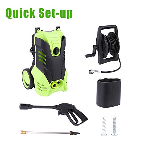 Homdox Electric Pressure Washer Power Washer, 2950 PSI 1.75 GPM Electric Power Washer, 1800W High Pressure Washer Machine Cleaner with 5 Nozzles and 20ft Pressure Washer Hose (Green)