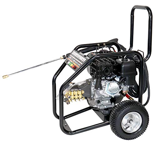 Erie Tools Cold Water High Pressure Power Washer 4.5 GPM 3600 PSI 13 HP Gasoline Engine with Gun Wand Hose and Nozzles