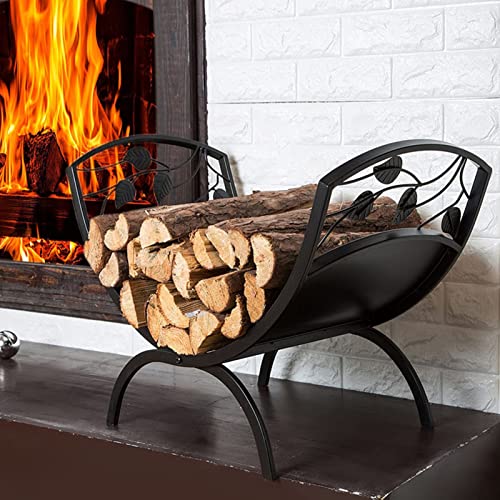 firewood Rack Outdoor Collapsible Fireplace Firewood Rack, Without Cover Home Wood Storage, Rust Proof Firewood Log Holder for Tool Shed, Wood Stove, Camping