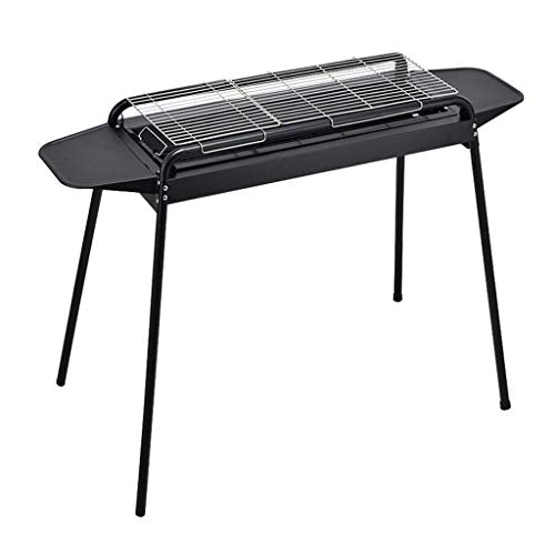 HYAN Barbecue Grill Folded Charcoal BBQ Grill Set,Stainless Steel Portable Folding Charcoal Barbecue Grill Tool Kits for Outdoor Picnic Camping Cooking Barbecue Shelves