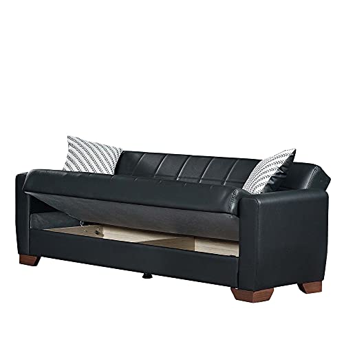 Ottomanson Pantheon Collection, Sofabed, Black-PU