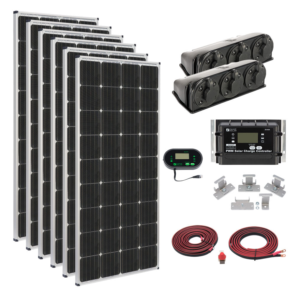 Zamp Solar 1,020-Watt Roof Mount Kit