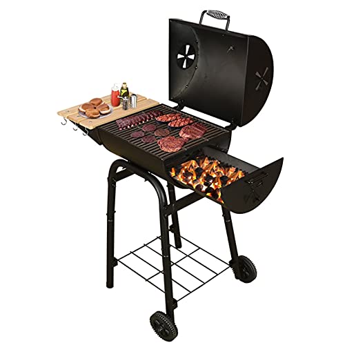 QIAOLI BBQ Stove Charcoal Barbecue BBQ Grill Carbon Outdoor Courtyard Garden Stainless Steel Smoker BBQ for Picnic Garden Terrace