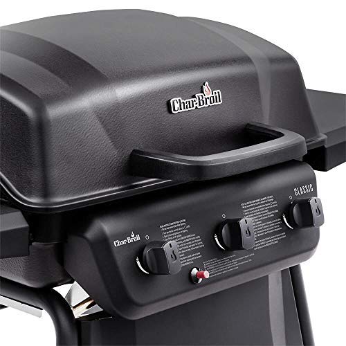 Thermos 370 3-Burner Liquid Propane Gas Grill with Side Burner