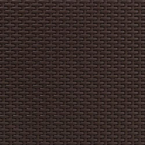 Flash Furniture Chocolate Brown Faux Rattan Loveseat with All-Weather Beige Cushions