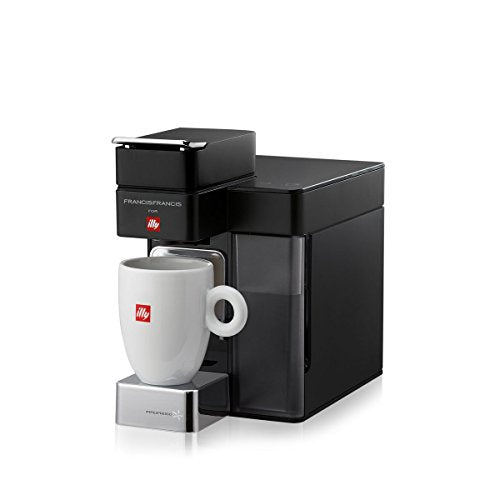 illy y5 Espresso and Coffee Machine, 5.7 x 9.6 x 11.2, Black