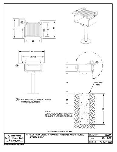 Pilot Rock A-Series Commercial Charcoal Grill - Made in USA