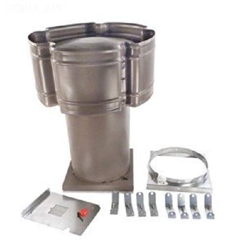 Hayward HWS400 High Wind Stack Outdoor Draft Hood Replacement for Hayward H400 H-Series 400K-BTU Millivolt Gas Heater