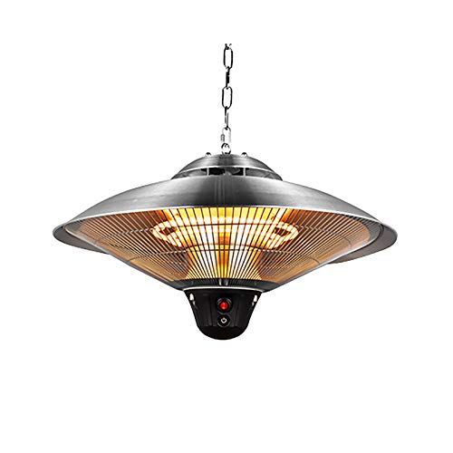 SSYC Electric Hanging Patio Heaters/Hanging Heater/Umbrella-Shaped Heater, 3 Power Settings, with Remote Control, for Indoor/Outdoor (2100W)