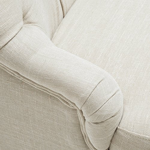 Christopher Knight Home 295262 Nicole Fabric Settee, Light Beige