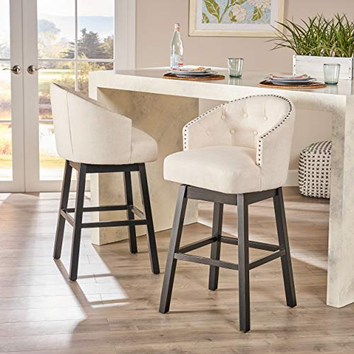 Christopher Knight Home 295977 Ogden Barstool, 2-Pcs Set, Beige
