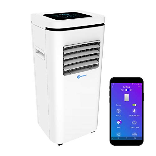 ROLLICOOL Alexa-Enabled Smart Portable AC 10,000BTU — Cool Rooms up to 275 sq ft, Control w/Alexa Voice Commands, Dual-Band WiFi & Bluetooth, iOS/Android App