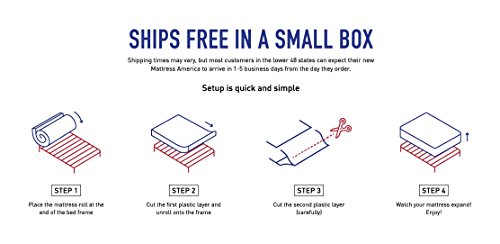 Mattress America Frost 13 Inch Hybrid Pocket Coil Pillow Top Mattress Gel Infused Memory Foam (Queen)