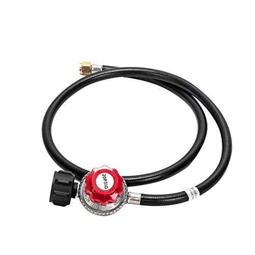 Outdoor Camp Stove High Pressure Propane Gas Cooker Portable Cast Iron Patio Cooking Burner (Three Burner 225000-BTU) Durable Camp Burner Outdoor Stand Stove Cooker