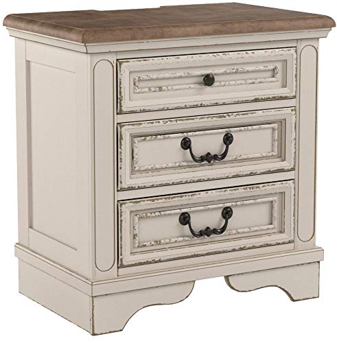 Signature Design by Ashley Realyn Nightstand, Chipped White