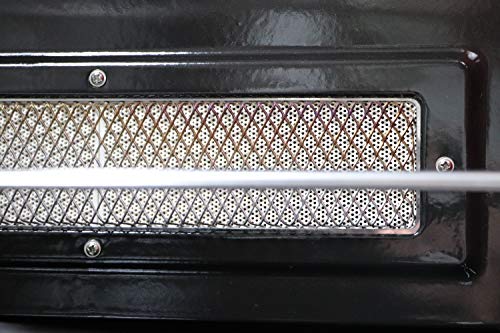 Brazilian Flame BG-05LXK-RED Red Brazilian Gas Rotisserie Grill with 5 Skewers and Upper Tray