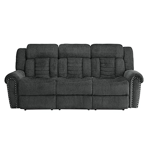Lexicon Huddart Fabric Double Manual Reclining Sofa, 88
