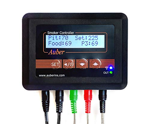 AUBER WiFi BBQ Controller for Large Big Green Eggs, 3-Probe, 2nd Gen