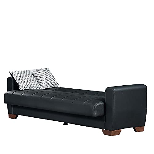 Ottomanson Pantheon Collection, Sofabed, Black-PU