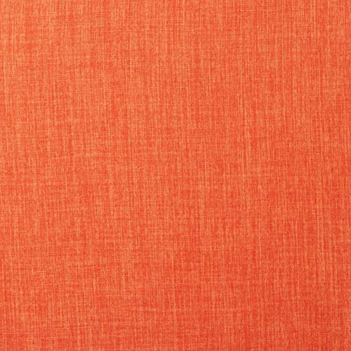 OSP Home Furnishings Pacific Loveseat with Padded Box Spring Seats and Silver Metal Legs, Tangerine Orange Fabric