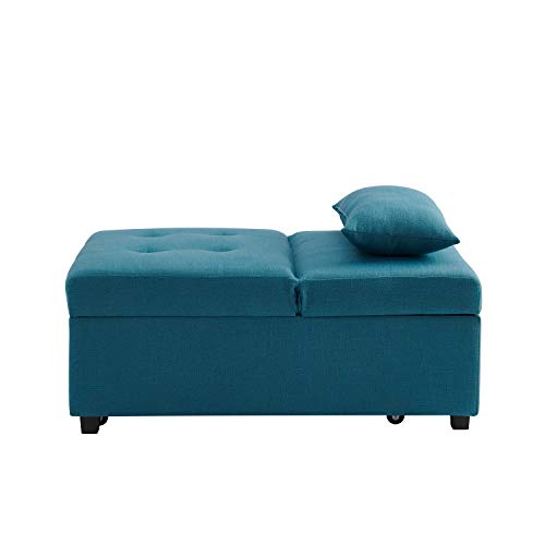 Powell Teal Adjustable Sofa Bed Marnie Chair