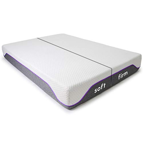 Milliard Memory Foam Mattress/His and Hers Split Firm and Soft Couple Bed/Bed-in-a-Box/Pressure Relieving, 10 Inch, King