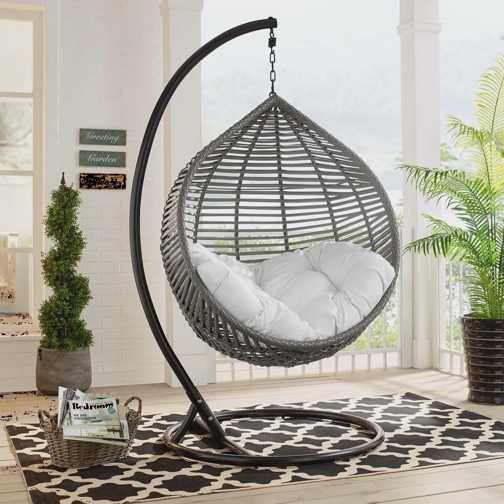 Havenside Home Iwal Teardrop Outdoor Patio Swing Chair