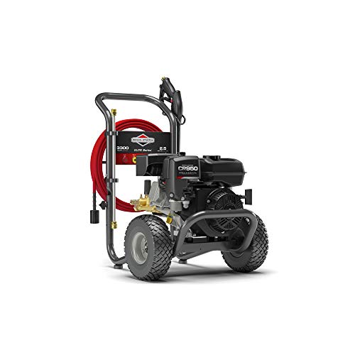 Briggs & Stratton ELITE3300 3300 MAX PSI at 2.4 GPM Gas Pressure Washer with Detergent Injection, 30-Foot EASYFlex High-Pressure Hose, and 5 Quick-Connect Nozzles